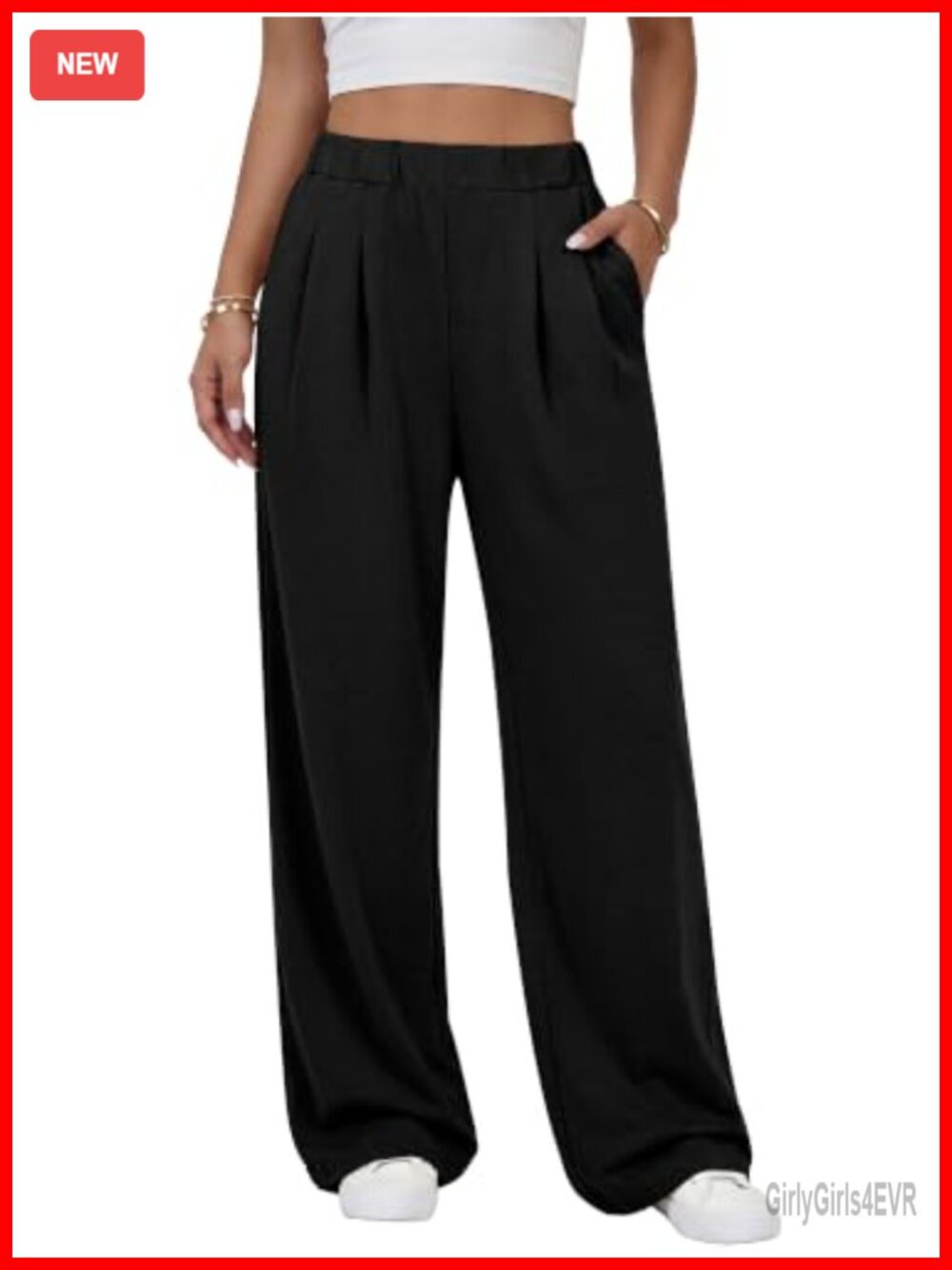 Wide Leg Baggy Sweatpants High Waisted Ruched Loose Fit Lounge